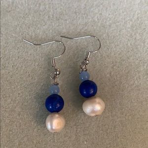 New price! Super sale earrings with real gemstones